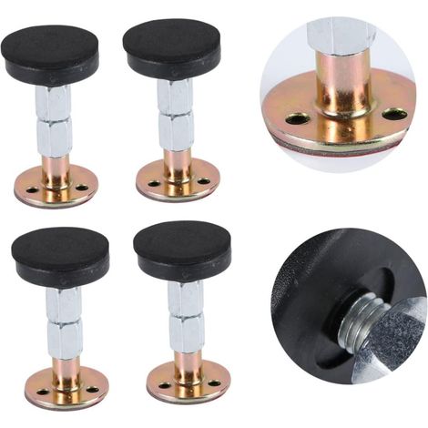 Schlafzimmer 4 Stück Metall Nachttischbefestiger Wandstabilisator 47-64mm Rutschfestes Anti (1/5)