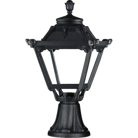 Borne classique INDURA MINI 4 IP55 E27 42W 480mm Noir (1/2)