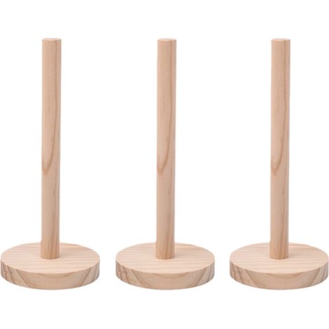 Lot de 3 - Porte-chouchous - Présentoir à bijoux de bureau - Support pour chouchous - Taille moyenne - 20 x 8 cm - Couleur naturelle (1/5)