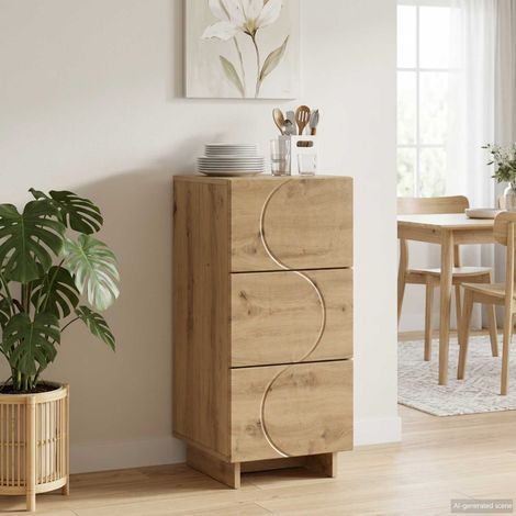 Aparador Roble artisan 33,5 x 34,5 x 75 cm Madera de ingeniería (1/4)