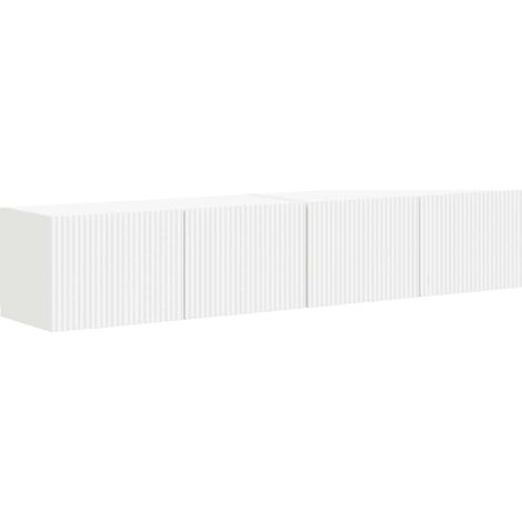 vidaXL TV Wall Cabinet 2 pcs White 78.5 x 31 x 29.5 cm Engineered Wood