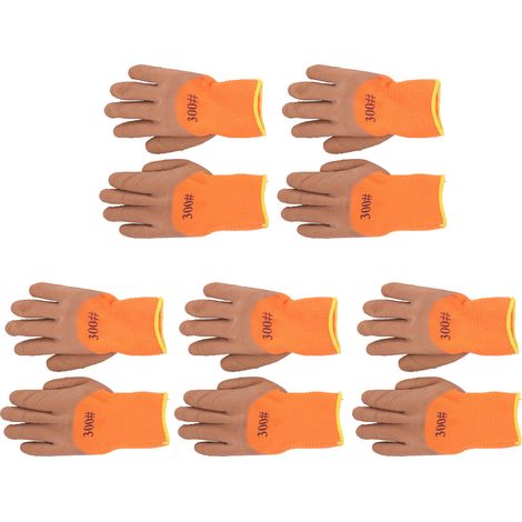 5 paires gants de travail imperméables isolants thermiques pour chantier hiver sécurité (1/5)