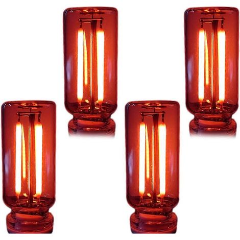 Veilleuse de chevet tactile USB, mini lampe LED à intensité variable pour chambre, voiture, ambiance romantique et décoration intérieure moderne (4 en cours de chargement, rouge). (1/5)