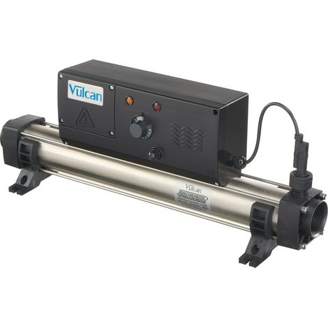 Réchauffeur Vulcan ANALOGUE Titane 12kW Mono piscine hors-sol et enterrée (1/2)
