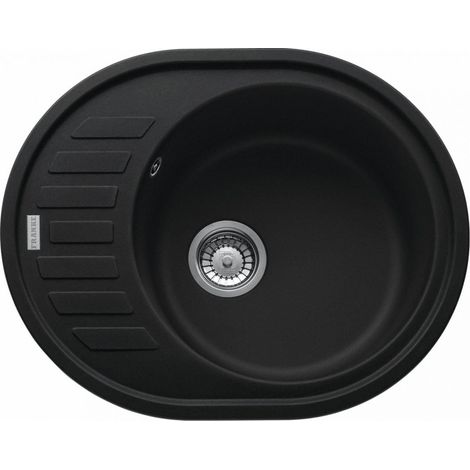 Evier Franke Rotondo Fragranit+ ROG611-62 - Noir Mat (1/2)