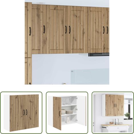 vidaXL Küchenmöbel Holz - Küchenschrank Artisan-Eiche 80 x 31 x 80 cm Holzwerkstoff (1/5)