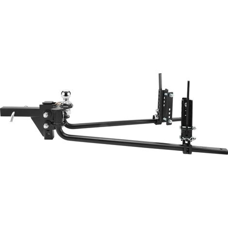 Mophorn Load Balancing Hitch, Kit for Trailer Stability Control, 1,500 lbs Capacity, Includes 2-In Solid Steel Shank and 2-5/16 in Alloy Steel Ball, Black Powder Coated Finish (1/5)