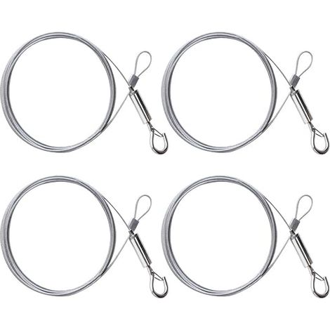 Stainless Steel Cable Hanging Stainless Steel Cable Adjustable Metal Cable Stainless Steel Wire with Tensioner and Hooks for Clothes Lights Pictures (1/5)
