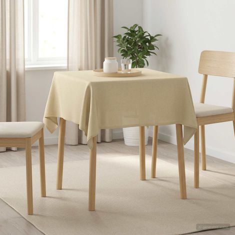 vidaXL Table Cloth 5 pcs Rectangular Cream White 140 x 140 cm (1/5)