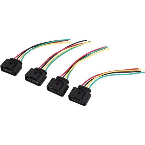 Lot de 4 Connecteur, Bobine d'allumage, Faisceau de câbles, ABS, pour Audi A3 A4 A5 A6 Q5 (1/5)