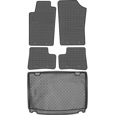 Peugeot 206 SW Kombi (2002–2009) – Set: Gummifußmatten + Kofferraummatte