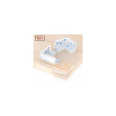 Eckenschützer (8er-Pack) Transparente Eckenschützer mit hochfestem Antihaftgel. Ideal für Babys. Schützt Kinder vor Kopfverletzungen an Tischen, Möbeln und scharfen Ecken. - Crezuo