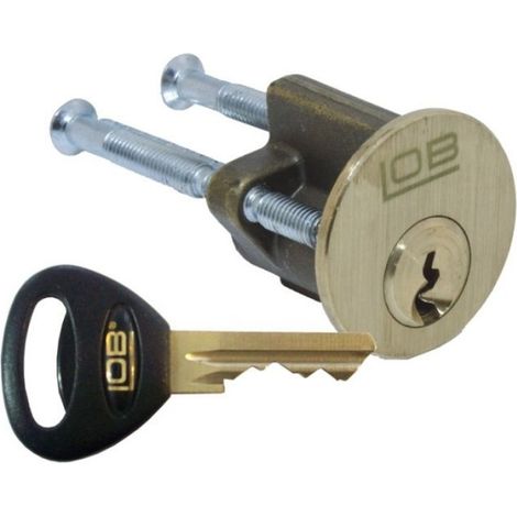 Insertion Cylindrique Ronde - Laiton - Pour Serrures De Surface - Compatible TB51 TB52 TB61 TB62 TB63 TZ51 - 1 Pièce