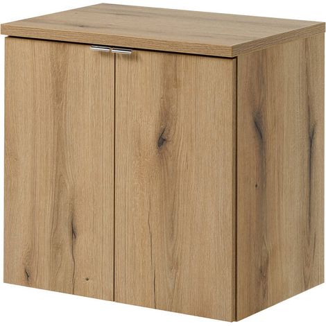 Waschtischunterschrank Skelbolu 60x60x40 cm Eicheoptik [en.casa] (1/5)