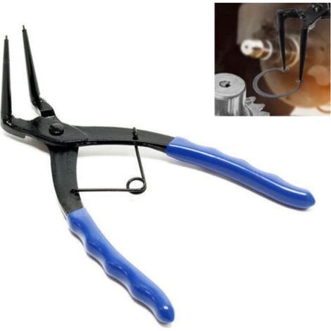 Jeu de pinces à circlips, pinces à bec long à 90 degrés, pinces à circlips de verrouillage courbées, pinces à circlips robustes pour maître-cylindre interne, camions, motos, voitures (1/4)