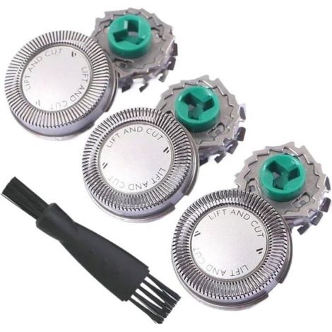 Tête De Rasoir De Rechange - HQ64 - Compatible Avec Rasoirs Électriques Philips Norelco - 3 Pièces (1/5)