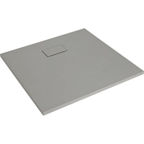 Hudson Reed - Receveur de Douche Carré 90cm - Gris Clair Effet Pierre
