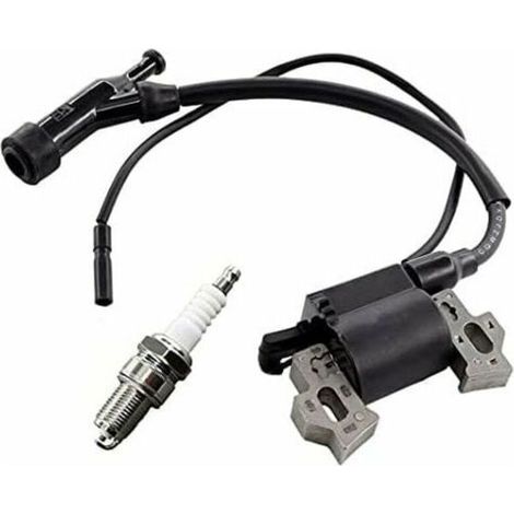 Set bestehend aus einer Zündspule und einer Zündkerze für den Berlan BSTE3000 2800 W / 6,5 PS Generator und den Scheppach SG3000. (1/5)