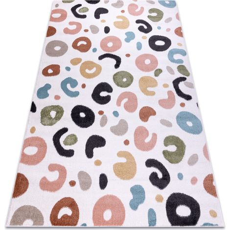 Teppich FUN Spots für Kinder, Flecken creme multicolour 120x170 cm