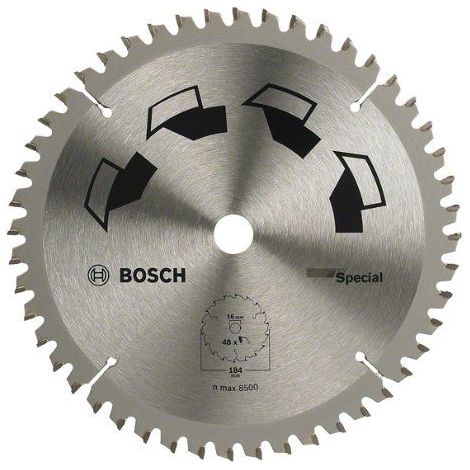 Hoja de sierra circular ESPECIAL D 184 mm Diámetro 16 mm Z 48  BOSCH 2609256890 (1/5)