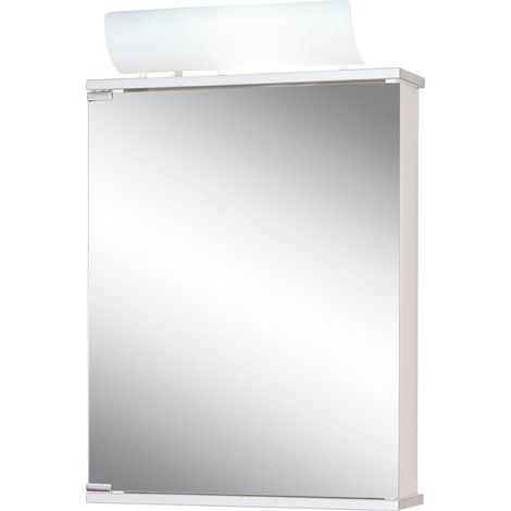Jokey Spiegelschrank Fleur Front aluoptik Spiegel Bad Kristallglas (1/3)