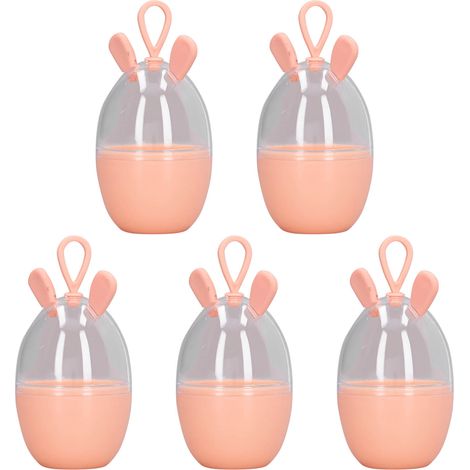 5 étuis de rangement pour éponges de maquillage, coffret de transport mignon, grande capacité, boîte de transport pour beauty blender, pour femmes et filles (1/5)