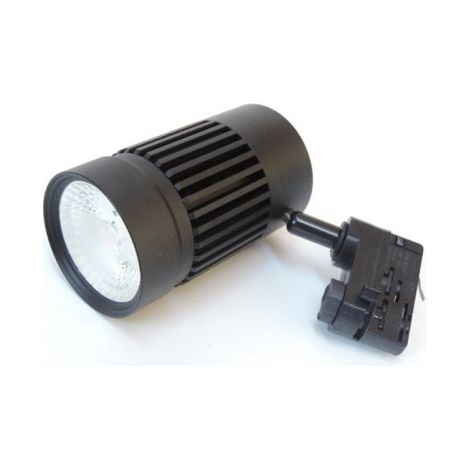 Projecteur LED 45W pour rail 3 allumages gris orientable 185X154mm 3000K 4000lm 230V 38° IP20 RAFALE TRAJECTOIRE 003723C (1/3)