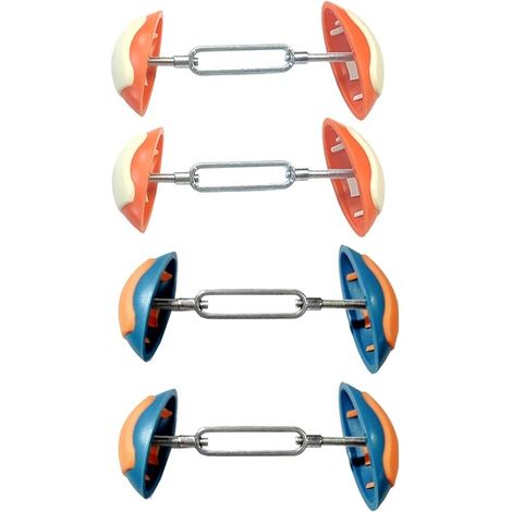 Embauchoirs – 4 embauchoirs de qualité supérieure, mini embauchoirs universels pour femmes ou hommes, embauchoirs pour femmes pour chaussures en cuir, bottes, talons hauts, chaussures de sport (orange