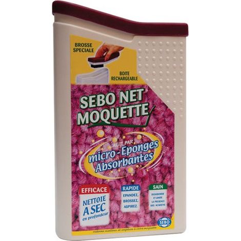 Nettoyant moquette  boite 500 gr avec sa brosse