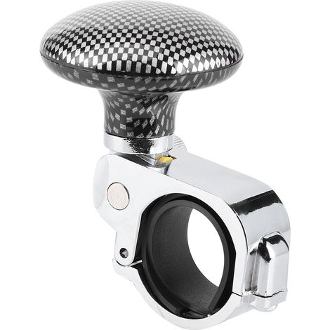 Volant universel poignée rotative Power Ball auxiliaire de conduite motif fibre carbone (1/5)