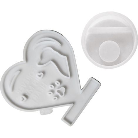Moule en forme de cur en Silicone à dégagement facile,-chien (1/5)