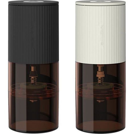 Moulin à Café Électrique Portable Noir – Broyeur Rechargeable USB avec Meules Céramiques Réglables, Moulin Multifonction pour Café (1/4)