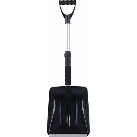 Pelle à neige télescopique en aluminium - Pelle à neige portable avec manche télescopique pour la chasse aux neiges