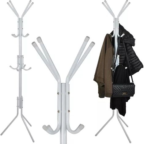 Kleiderständer / Kleiderbügel 170 cm Weiß Weißmax (1/5)