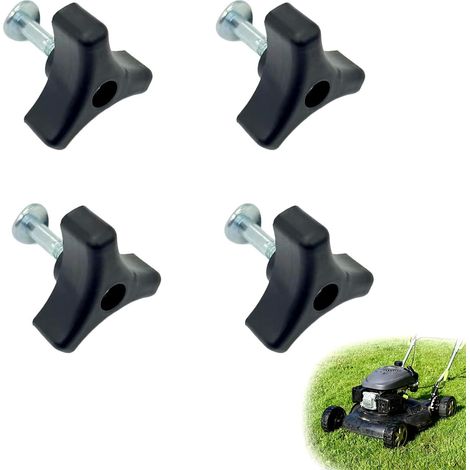 CCYKXAEnsemble De 4 Boulons De Poignée Et Écrous Universels Pour Tondeuse À Gazon – Accessoires Durables Et Ergonomiques Pour Remplacement De Poignées (1/5)