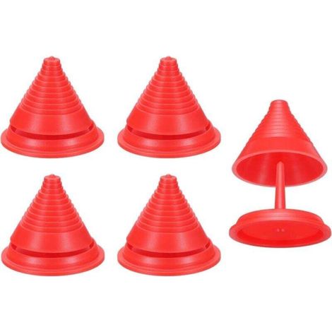5Pcs Équilibreur de Lame de Tondeuse à Gazon Aiguiseur de Lame de Tondeuse à Gazon Universel en Plastique Après Affûtage pour Perceuse Lames de Tondeuse à Gazon Rouge (1/4)