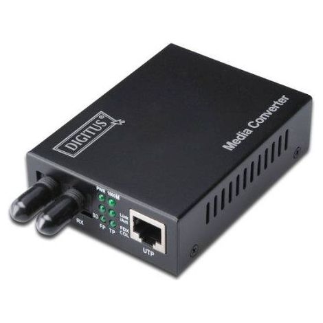 DIGITUS Medienkonverter Fast Ethernet, Multimode, ST Duplex (DN-82010-1) (1/4)