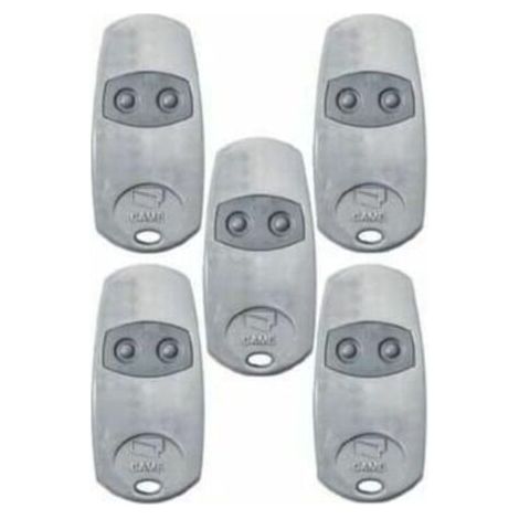 Pack de 5 Télécommandes CAME TOP-432EE Slimline 433MHz 2 Canaux Grises