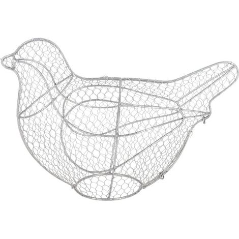Topiaire Forme Oiseau - Métal d'Argent - 37 x 16,2 x H 25 cm - Livraison gratuite (1/5)
