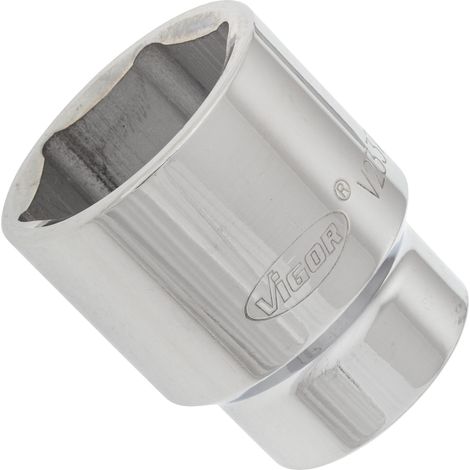 VIGOR Steckschlüsseleinsatz, 3/4 (20 mm) Vierkant hohl, Außen Sechskant Profil, SW 41 mm (1/2)