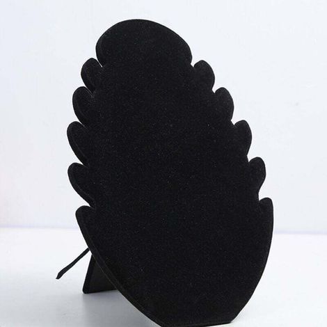 Pair Schmuckständer aus Samt, schwarzer Schmuckständer mit 5 Halterungen für Halsketten und Armbänder, auch als Hängeaufbewahrung geeignet.