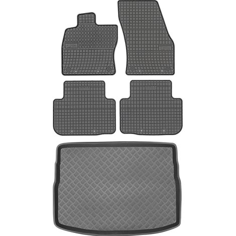 Ensemble de tapis de sol en caoutchouc pour Volkswagen Golf Sportsvan (2014-2020) + tapis de coffre