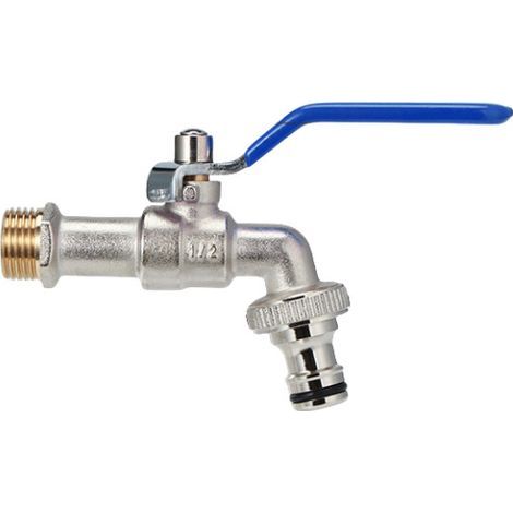 1/2'' Pouce Robinet Exterieur Jardin en Laiton, Robinet Exterieur Antigel de Qualité Supérieure et Résistant à la Rouille (1/4)