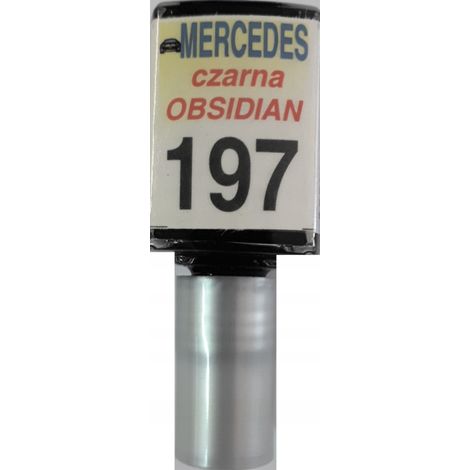 Reparación de arañazos en pintura de coche Mercedes 197 negro obsidiana 10 ml ARA (1/5)