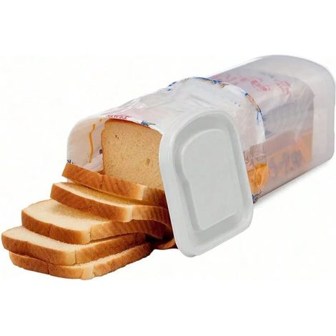Grande boîte à pain, boîte de rangement à pain de comptoir de cuisine, en plastique (1/5)