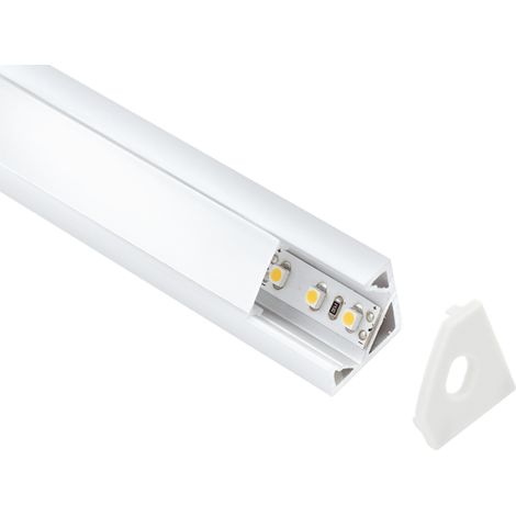 Lampo kit profilo angolare alluminio  l. 2mt prkitang