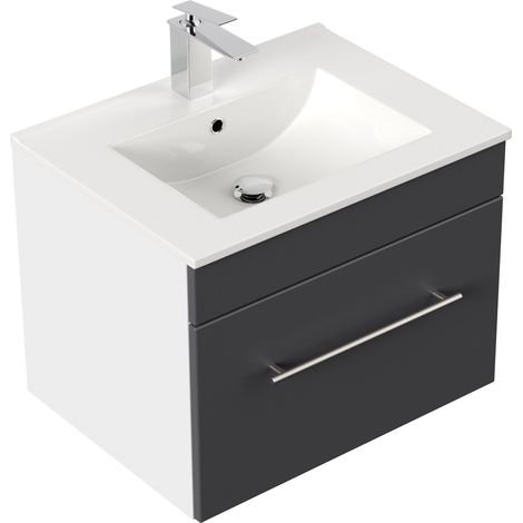 Badmöbel SANTINI 60 SoftClose anthrazit (1/5)
