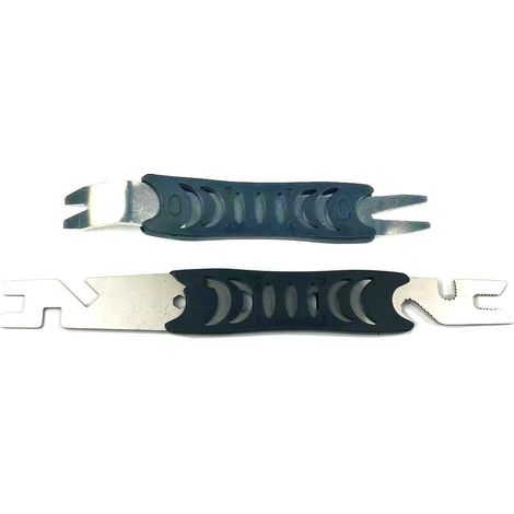 Lot de 2 outils de crochetage de serrure de porte en acier inoxydable, design à double tête et poignée antidérapante (1/5)