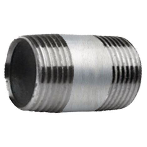 Niple de tubería de 1 1/2 pulgadas (40 mm) galvanizado