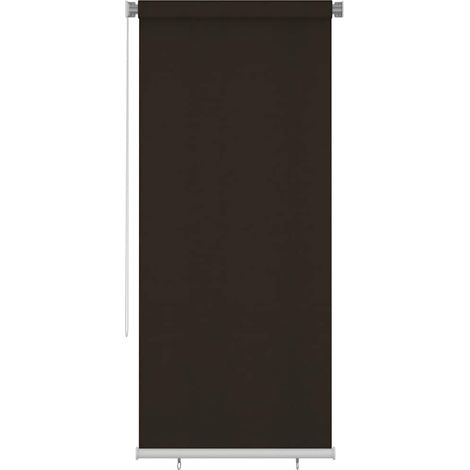 Persiana enrollable de exterior 105(ancho)x230(alto)cm HDPE marrón vidaXL